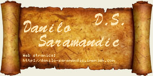 Danilo Saramandić vizit kartica